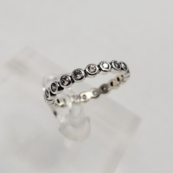 Sterling Silver Eternity Band - Picture 8 of 17